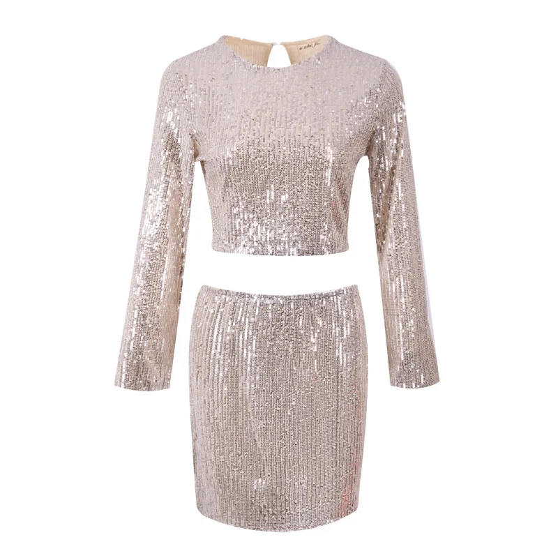 Мини платье с длинным рукавом и вырезами короткое для клубной вечеринки|Женские