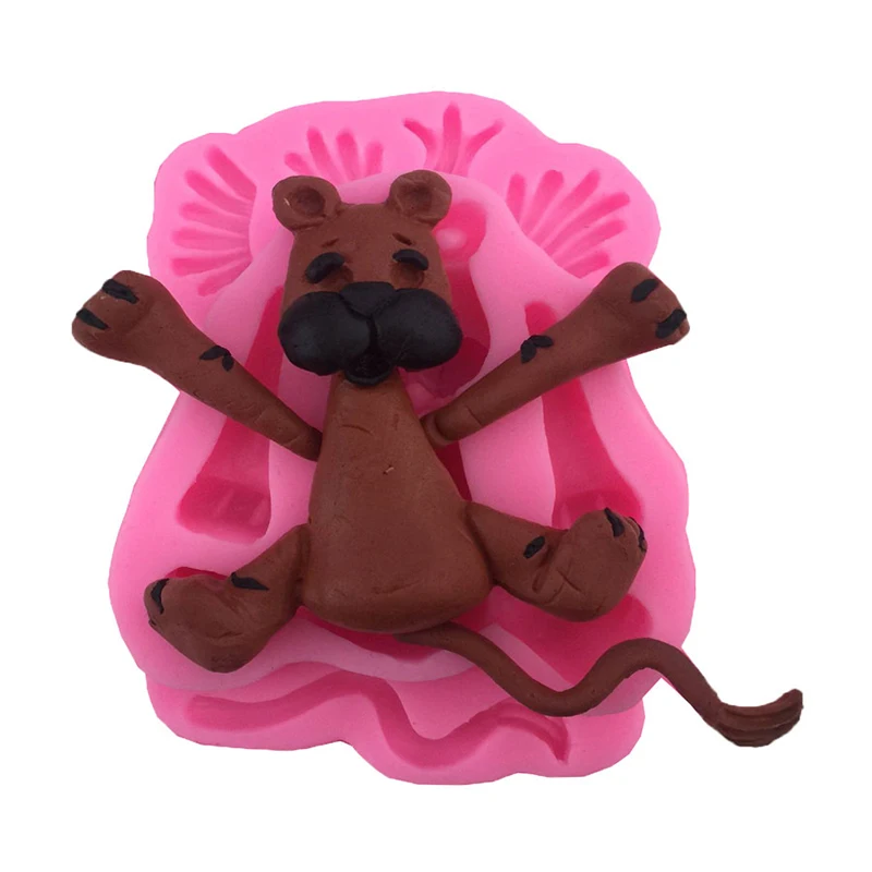 3D силиконовые формы для помадки на торт в форме льва печенья шоколад мастика