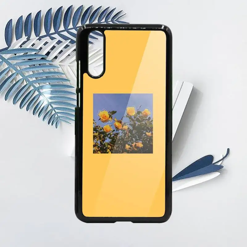 

Aesthetics flower letters pattern Phone Case PC For Samsung galaxy S note 8 9 20 10 e lite2019 plus pro ultra
