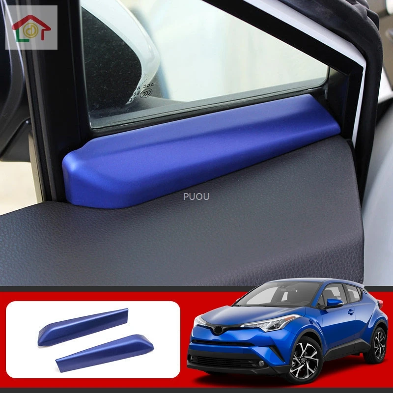 

For Toyota C-HR CHR 2016 2017 2018 2019 Door Side A Pillar Post Garnish Frame Moulding Cover Trim Interior Accessories ABS