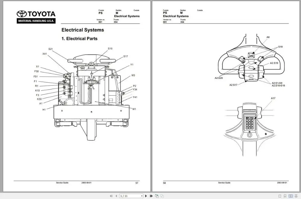 Для Toyota вилочный погрузчик 8 серий руководства по обслуживанию PDF 4 34 GB DVD|wabco|active |