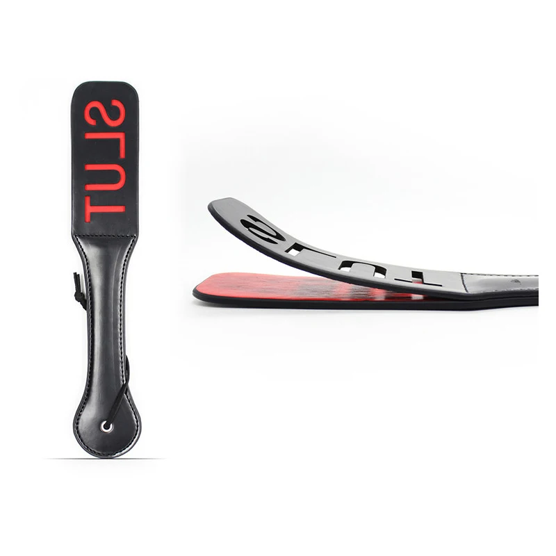 Кожа двухслойные брюки Slave шлепок приклад весло интимные игрушки для женщин секс