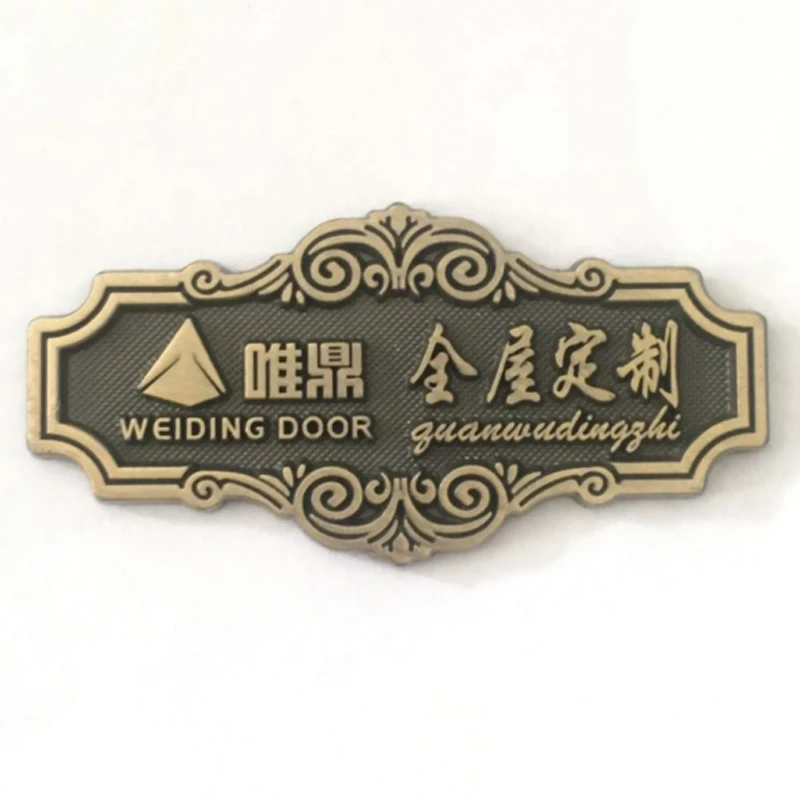 (100 шт./лот) винтажные гальванические металлические накладные бирки для багажа и