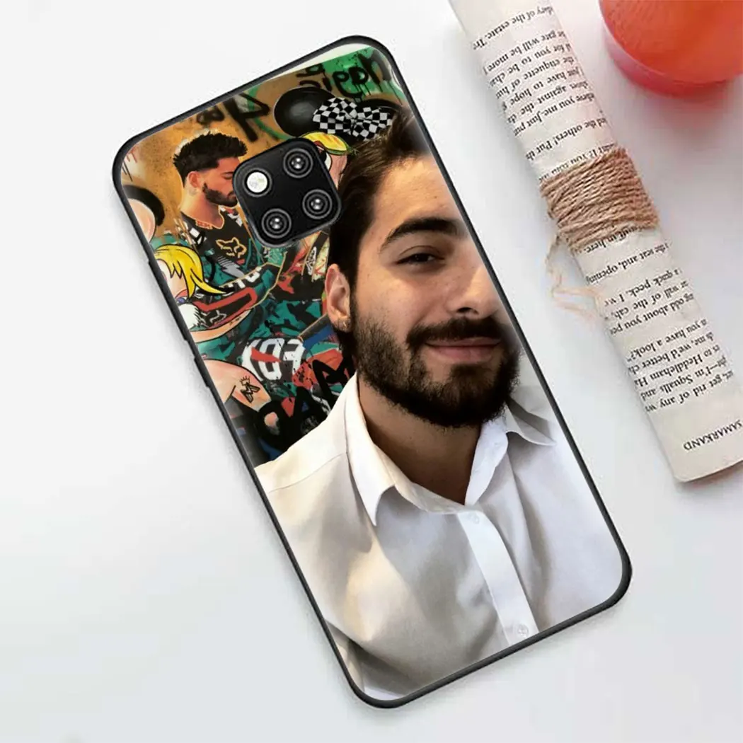Soft silicone Cover for Huawei Mate 10 20 30 Pro Lite Y6 Y7 Y9 Prime Y5 Black Phone Case Maluma | Мобильные телефоны и