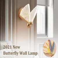 led butterfly chandelier indoor lighting nordic bedside stairs household modern bedroom restaurant aisle art