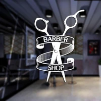barbershop sticker bread decal customized vinyl wall art decor windows decoration haircut shavers glass barber shop decals