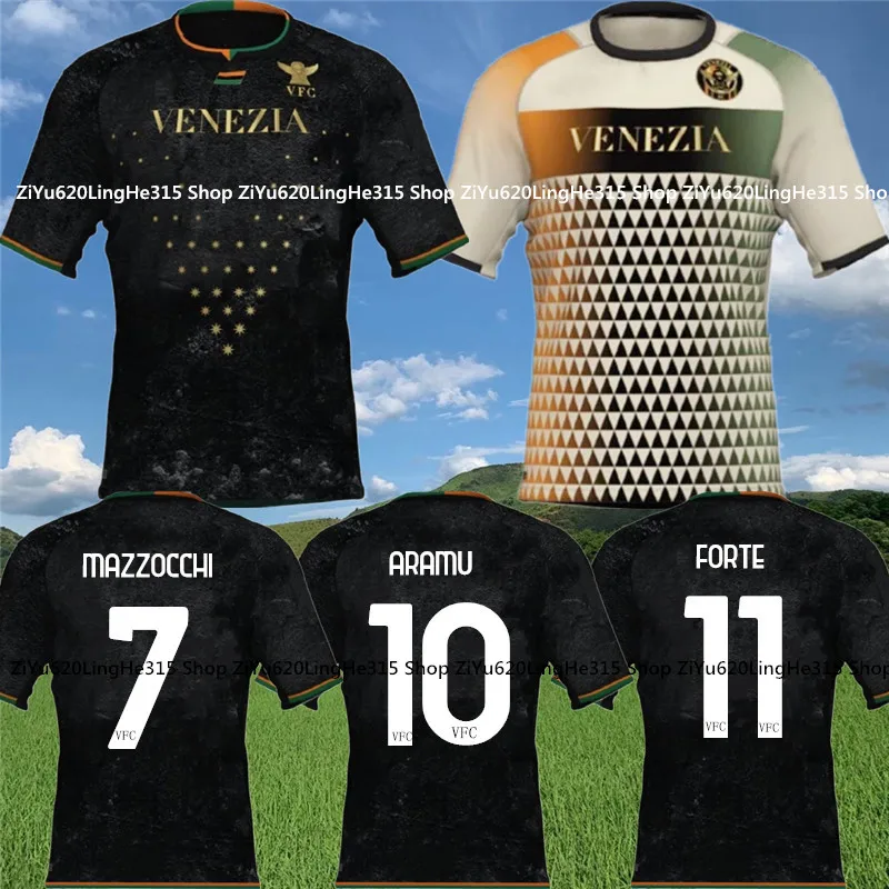 Venezia FC Soccer Jersey 2021 22 ARAMU FORTE MAZZOCCHI FIORDILINO Maillots De Foot JOHNSEN DI MARIANO Football Shirt Kit|Мужские