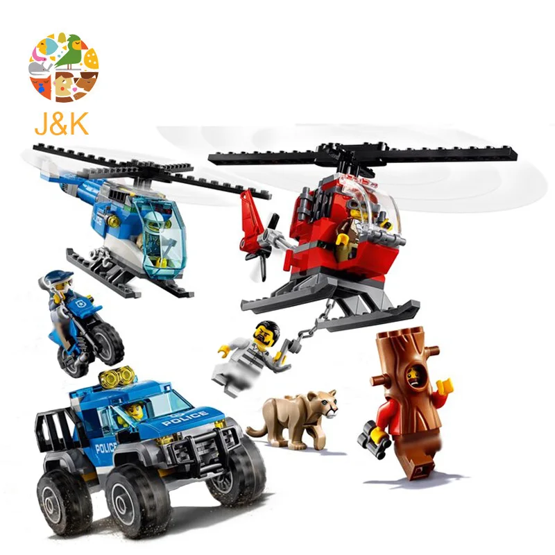 Новый 60174 705 шт городской серии горный полицейский штаб квартира строительный