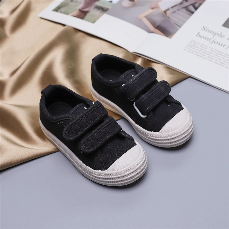 KushyShoo/Детская парусиновая обувь милые Повседневные детские кроссовки на мягкой