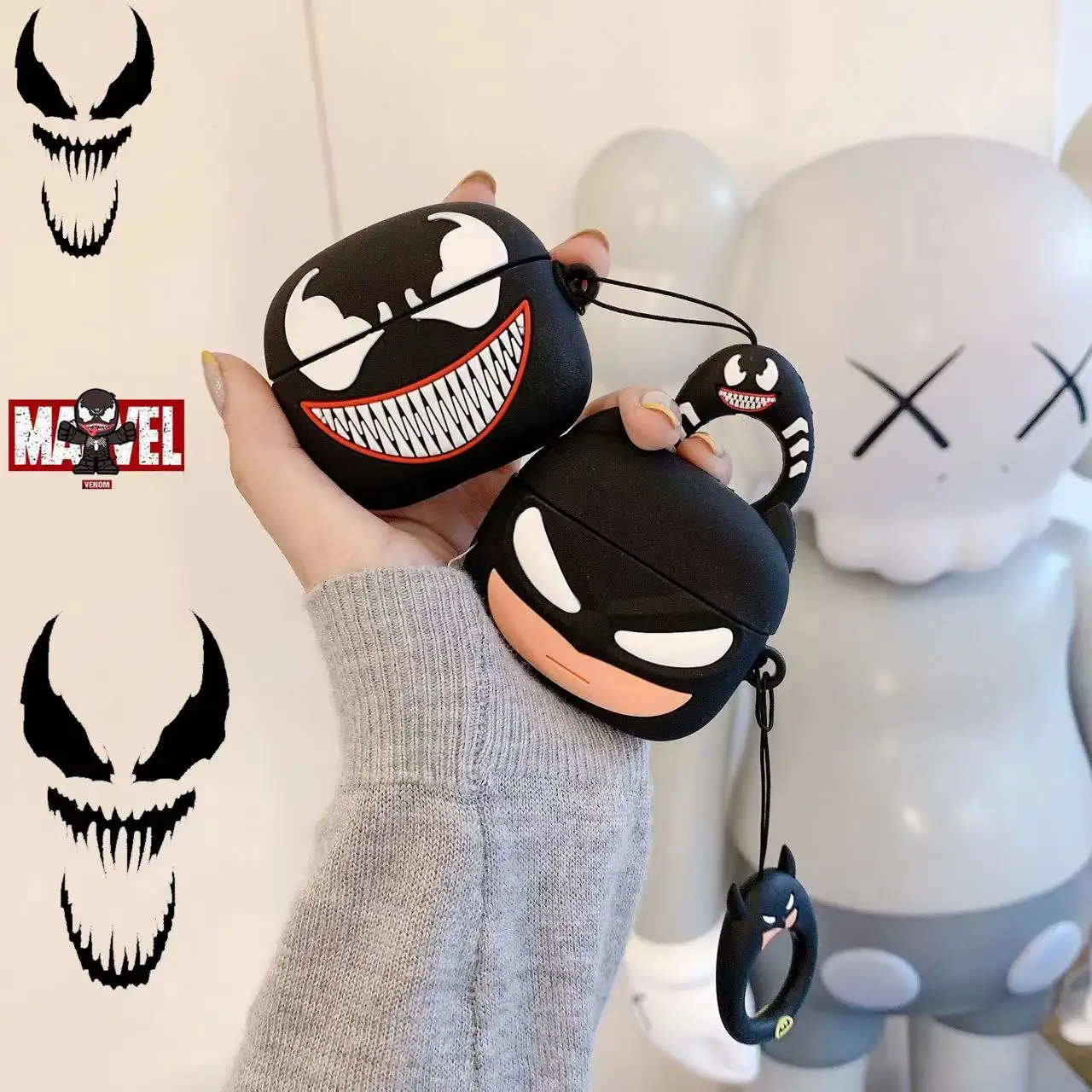 Силиконовый чехол Venom Airpods для PRO Airpod 2 Air Pods 1 | Электроника