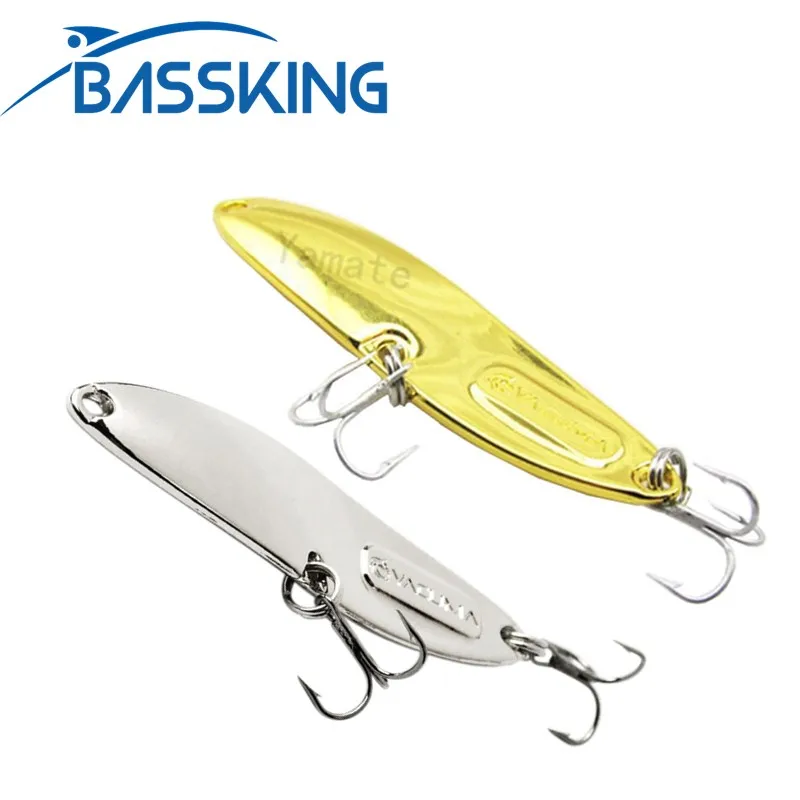 Bassking GT BIO металлическая блесна приманка 10 г 15 с 2 тройных крючка жесткие