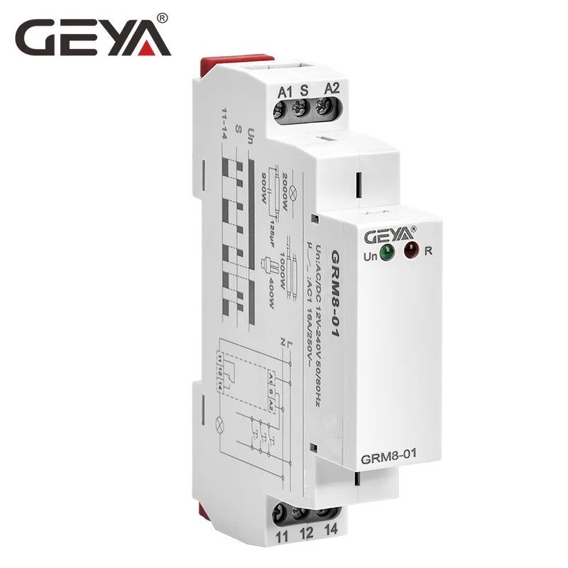 GRM8 реле блокировки памяти импульсного Тип 16A шаг Din Rail AC230V или переменного тока/DC12