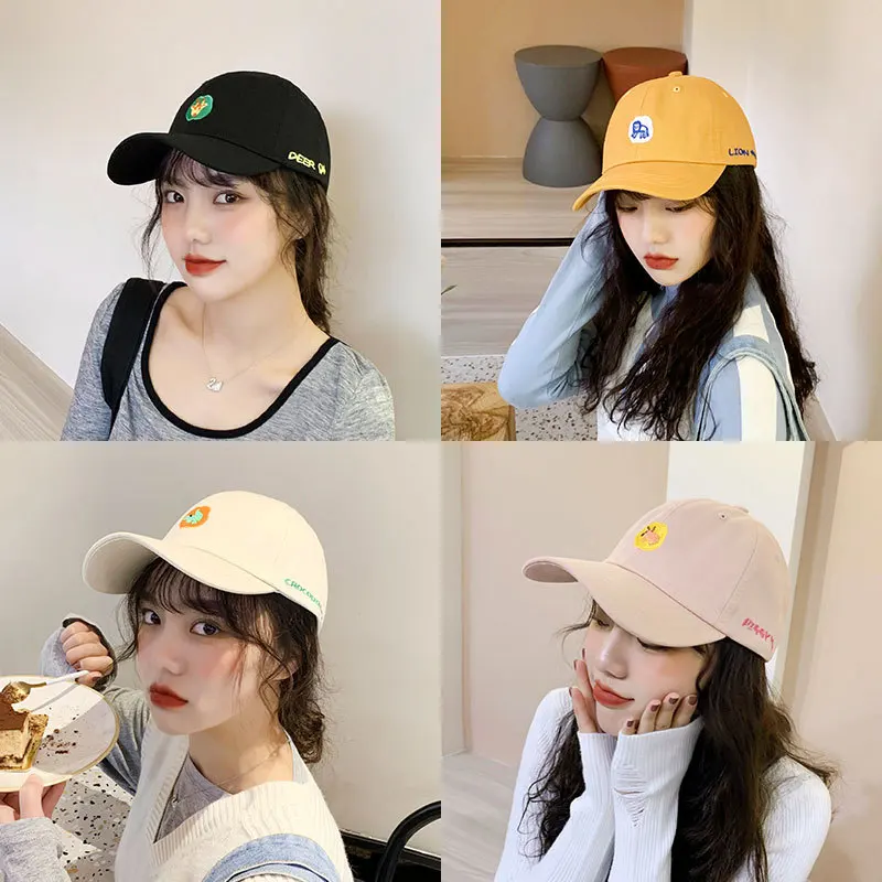 Женская бейсбольная кепка модная популярная в Корейском стиле милая бейсболка с