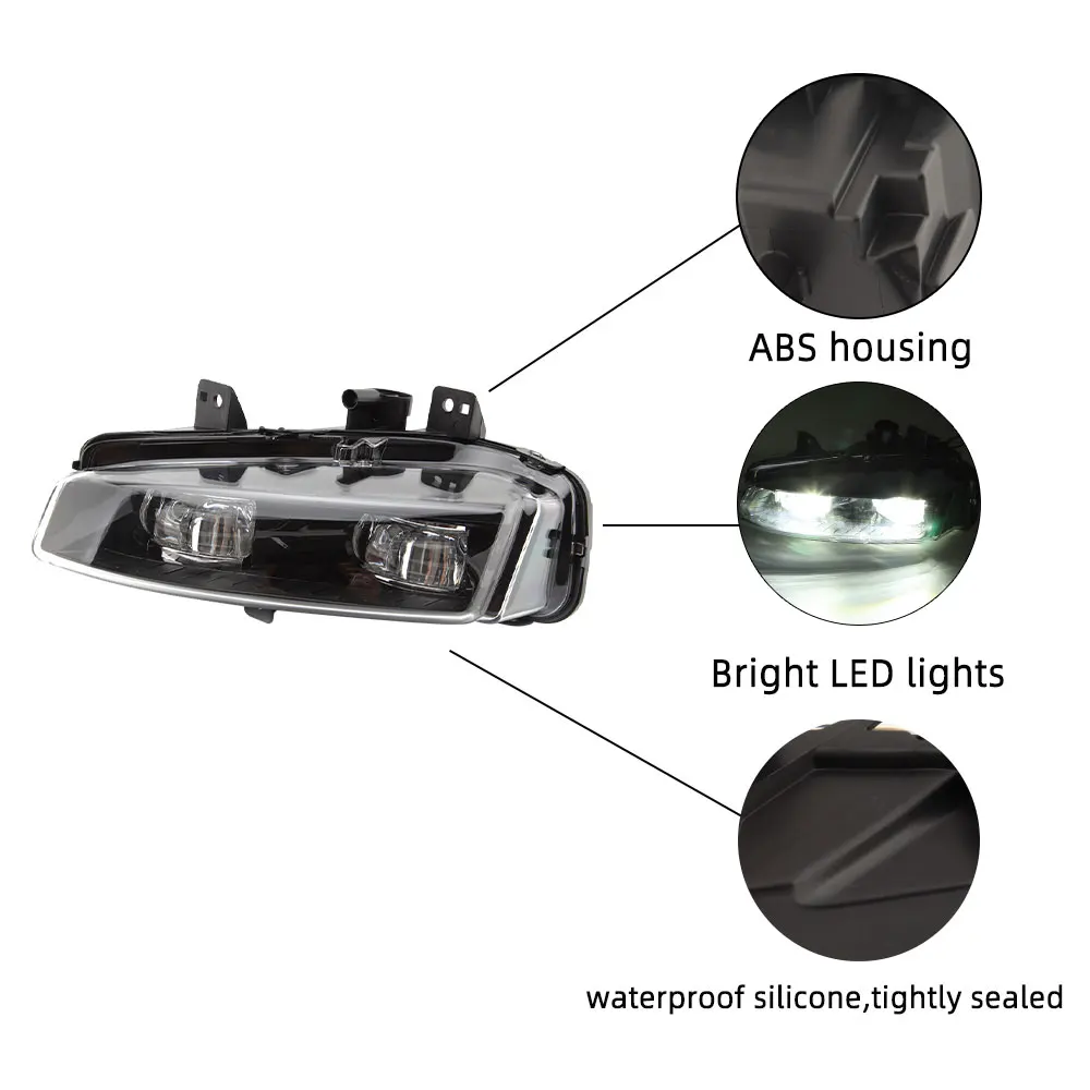 Противотуманные фары светодиодные ДХО для Land Rover Range Evoque 2011-2015