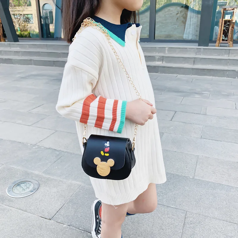 Детская Милая модная наплечная сумка Disney миниатюрный мессенджер для девочек