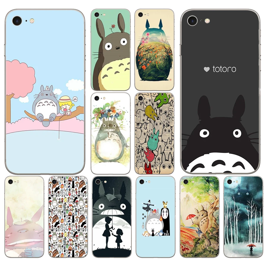 166DD Мой сосед Тоторо студия Ghibli Cut Мягкий силиконовый чехол для iPhone 5 5S SE 6 6s 8 plus 7 7 Plus X XS SR MAX чехол