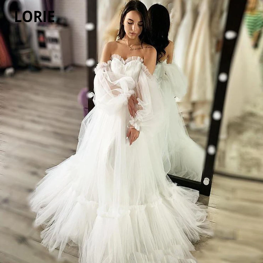 Очаровательные богемные пляжные свадебные платья LORIE платье принцессы с