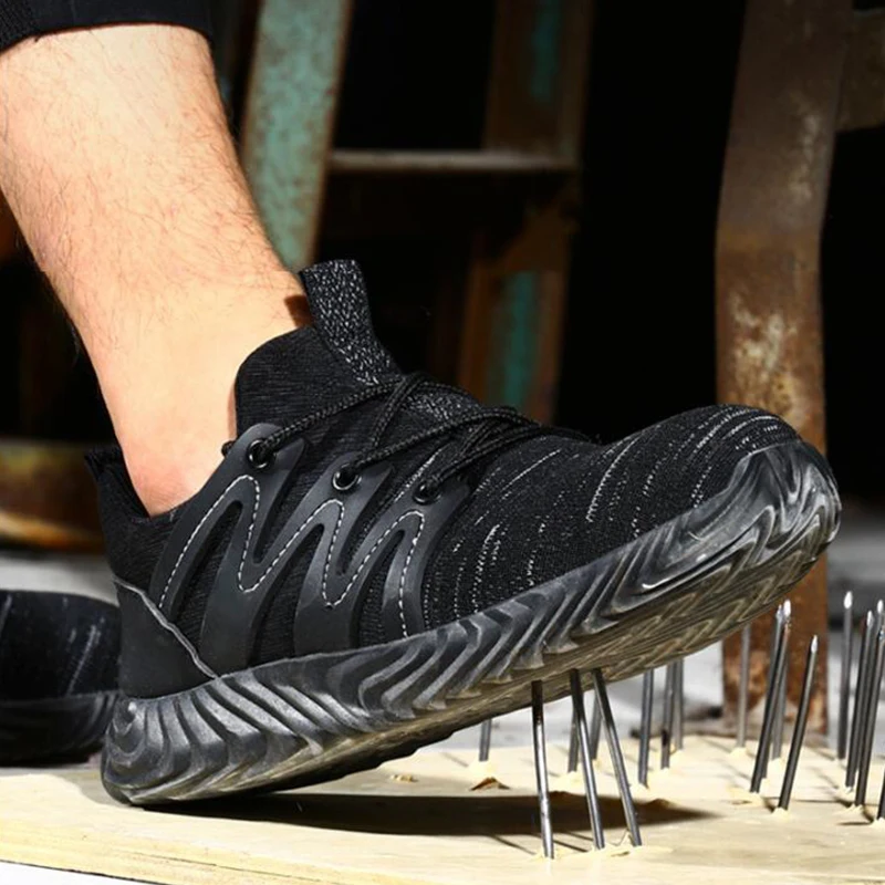 Защитная Рабочая обувь для мужчин мужские ботинки со стальным защитным носком