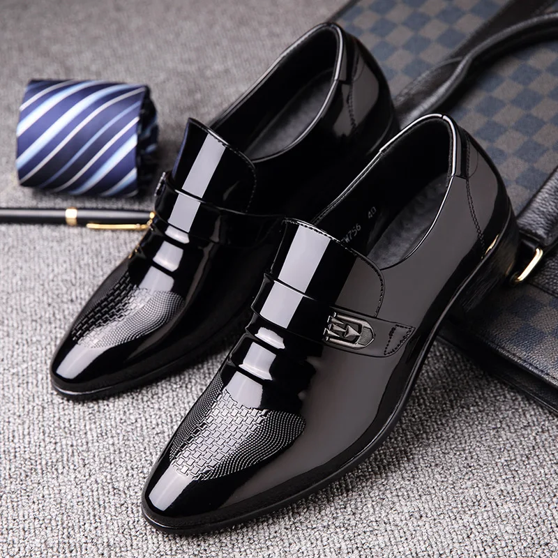 

Men Formal Shoes Pointed Toe Patent Leather Oxford Shoes For Men Dress Shoes Business Men Oxford Shoes Zapatos