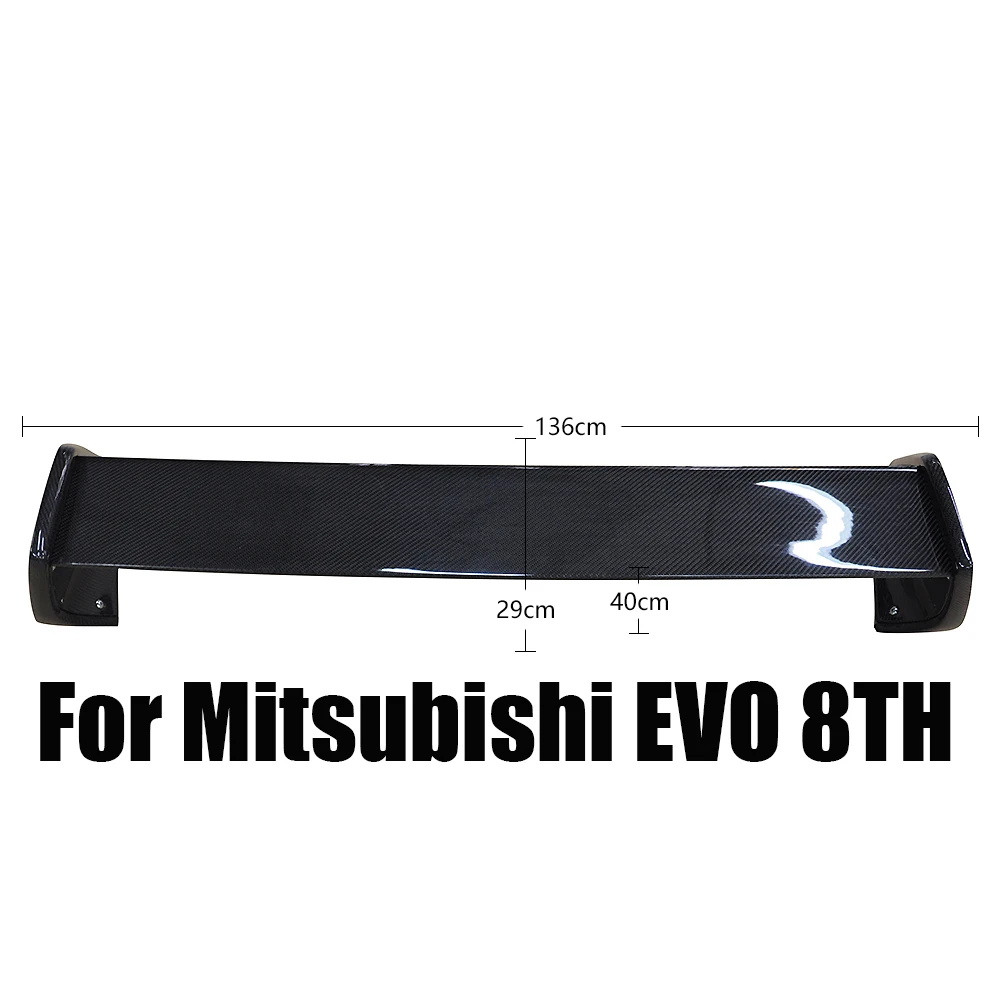 

For Mitsubishi EVO 8TH 2003-2005 Carbon Fiber OEM Style Fiber Rear Trunk Wing EVO8 Spoiler Auto Tuning