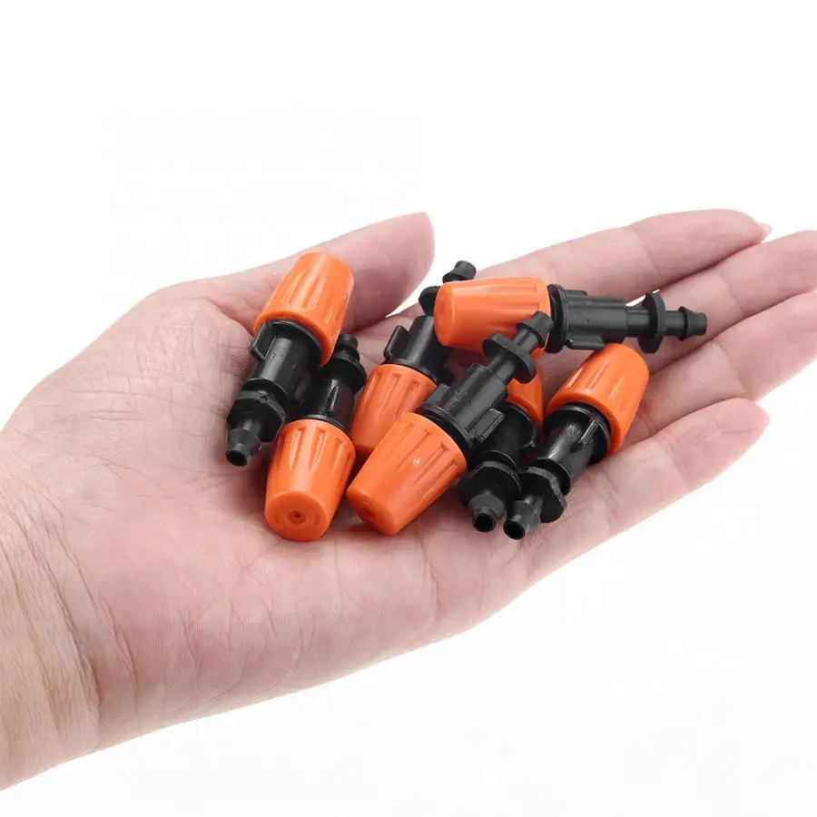 50pcs/set Adjustable Garden Drip Irrigation Misting Nozzles Micro Flow Sprinkler Head Atomizer Tool | Инструменты
