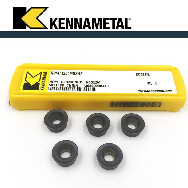 Kennametal RPMT1204MO-FS KC522M RPMT1204MOSHP KC725M 10 шт. карбидные вставки для торцевой фрезы |