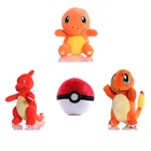 Покемон, плюшевые игрушки, милые Charmeleon, мягкие наполненные куклы, кавайный декор для детской комнаты, праздничный подарок