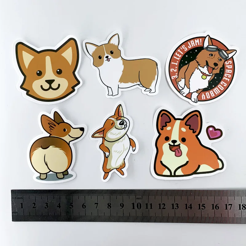 Pegatinas creativas de animales de dibujos animados, para bicicleta, port&aacute;til, equipaje, monopat&iacute;n, 50 unids/paquete-3