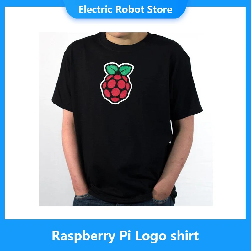 

Футболка с логотипом Raspberry Pi для мужчин и женщин, короткий размер S/M/L/XXL