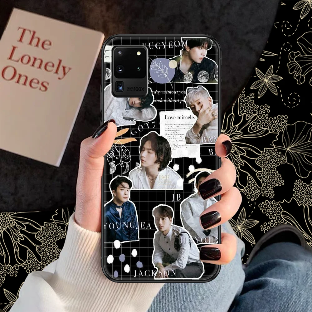 Фото Kpop Got7 чехол для телефона Samsung Galaxy Note 4 8 9 10 20 S8 S9 S10 S10E S20 Plus UITRA Ультрачерный трендовый Водонепроницаемый Модный чехол №5