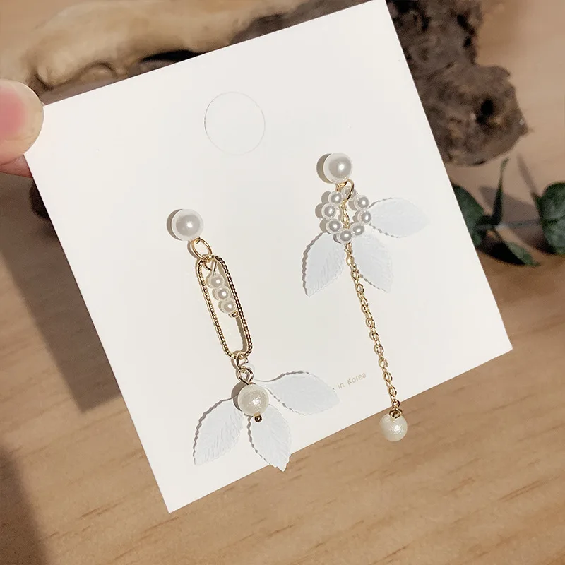 Aretes de mujer, современный стиль, дизайн, большие красные лепестки роз, серьги с кисточками, тренд, темперамент, летние корейские серьги для женщин