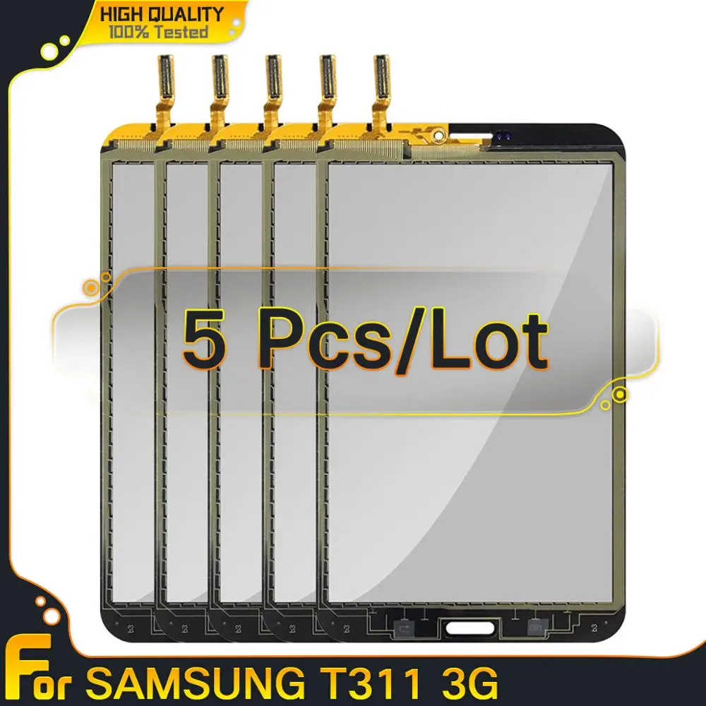 5 шт. сенсорный экран для Samsung Galaxy Tab 3 8 0 T310 T311 SM дигитайзер сборки замены|ЖК-экраны