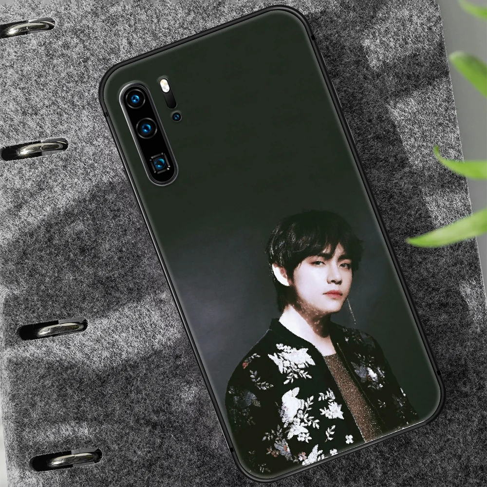 

Bangtan Boys Kim Tae Hyung Phone Case For Huawei P Mate 10 20 30 40 Lite Pro smart Z 2019 nova 5t black Etui Painting Bumper