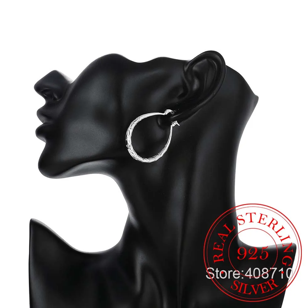 Серьги-кольца женские из серебра 925 пробы |