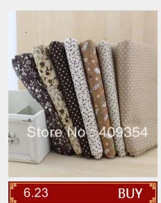 Booksew Telas Mini белый горошек Tissu 7 шт. хлопок стеганая ткань куклы DIY текстиль лоскутное шитье Tecido занавес Stoffen