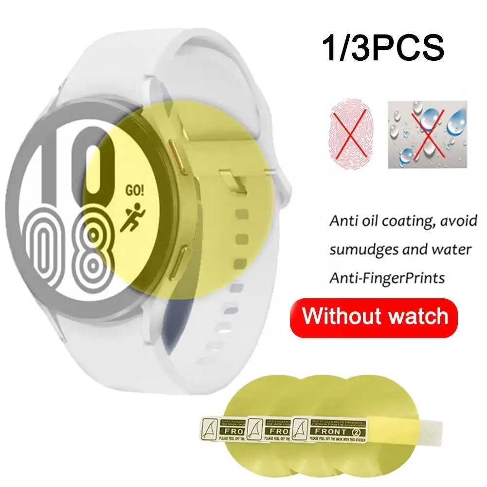 

1/3pcs 40mm 42mm 44mm 46mm Ultra Thin Clear Full Classic Film Set Film 4 Watch Protector Screen Hydrogel For Sams S4m0
