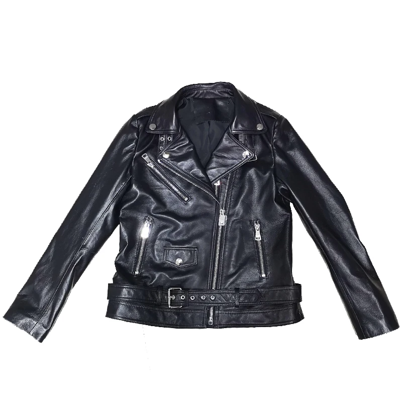 Genuine Leather Jacket Women Real Sheepskin Ladies Coat New Fashion Autumn Winter Motorcycle Biker Outerwear Clothes