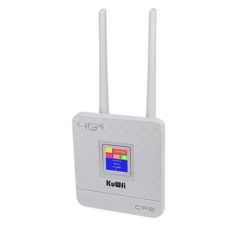 CPE903 4G Wireless Router with Sim Slot Surveillance Enterprise Wireless to Wired Portable WIFI for Home/Office(EU Plug)
