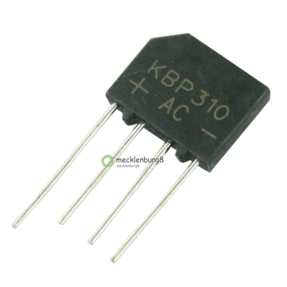 5 шт. KBP310 SIP 4 3A 1000 V диодный мост выпрямитель Однофазный новое поступление|Запасные
