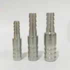 Редуктор из нержавеющей стали 304, 2 ходовых фитинга с зазубриной, прямой соединитель, зазубрина для шланга 6 мм, 8 мм, 10 мм, 12 мм, 14 мм, 16 мм, 20-60 мм