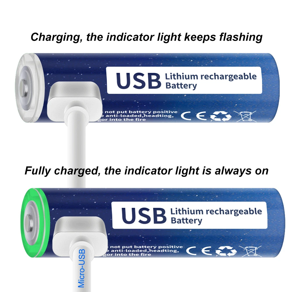 Аккумуляторная батарея PALO 1 5 в AAA МВт/ч USB литий-ионная для пульта дистанционного