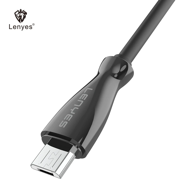 Lenyes 25 см универсальные USB кабели для iPhone 7 8 Plus 11 Pro XS Max X XR iPad 2.4A Micro V8 Тип C кабель