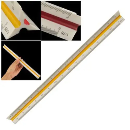 

Plastic Triangular Scale Ruler Measurement 1PC
