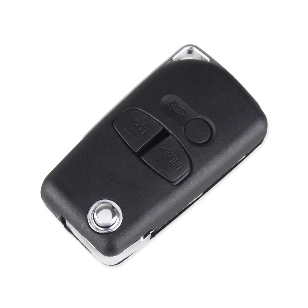 KEYYOU 3 кнопки модифицированный флип-чехол для автомобильного ключа MITSUBISHI Pajero Triton