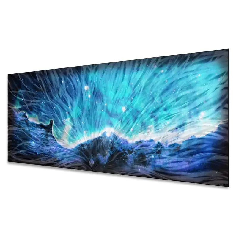 

Оригинальное абстрактное искусство «Небесный пейзаж» от Елены Мартин небула Декор Современная тема космического пространства на земле и