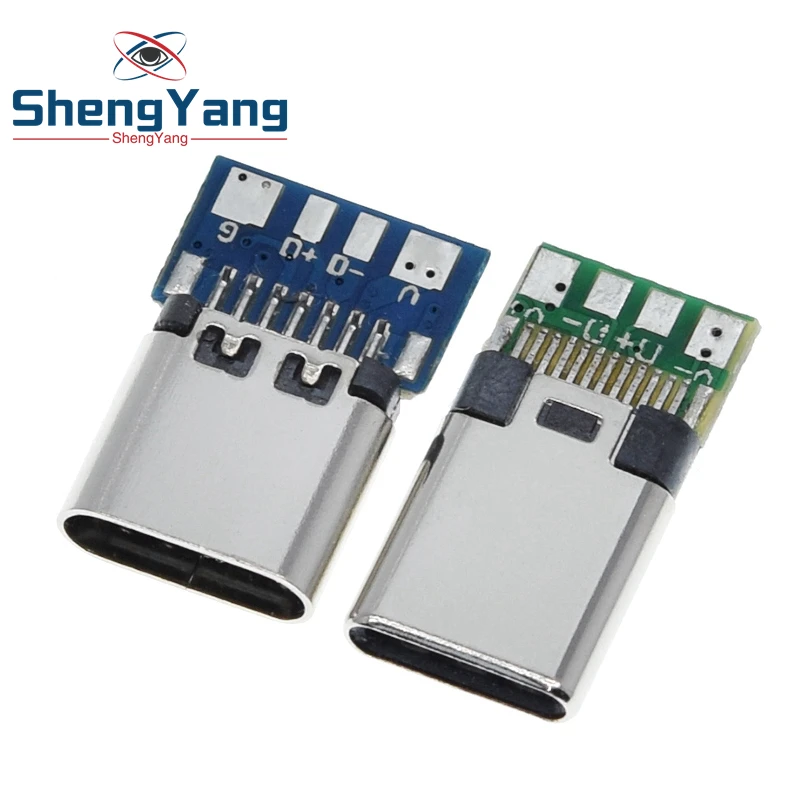 10 штук в наборе USB 3 1 Тип C разъем 24 штифтов мужской/муфтовый стыковочный