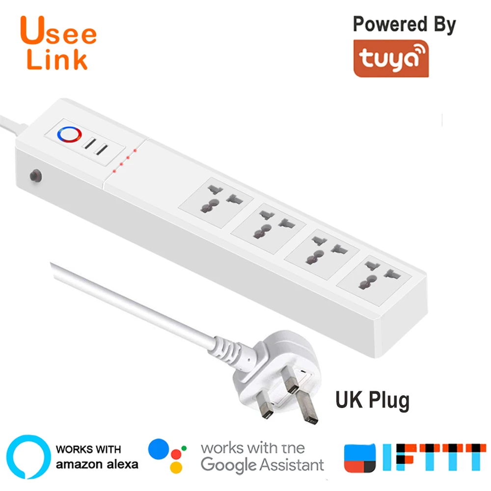 Умный удлинитель питания UseeLink с Wi Fi универсальные розетки USB разъемами