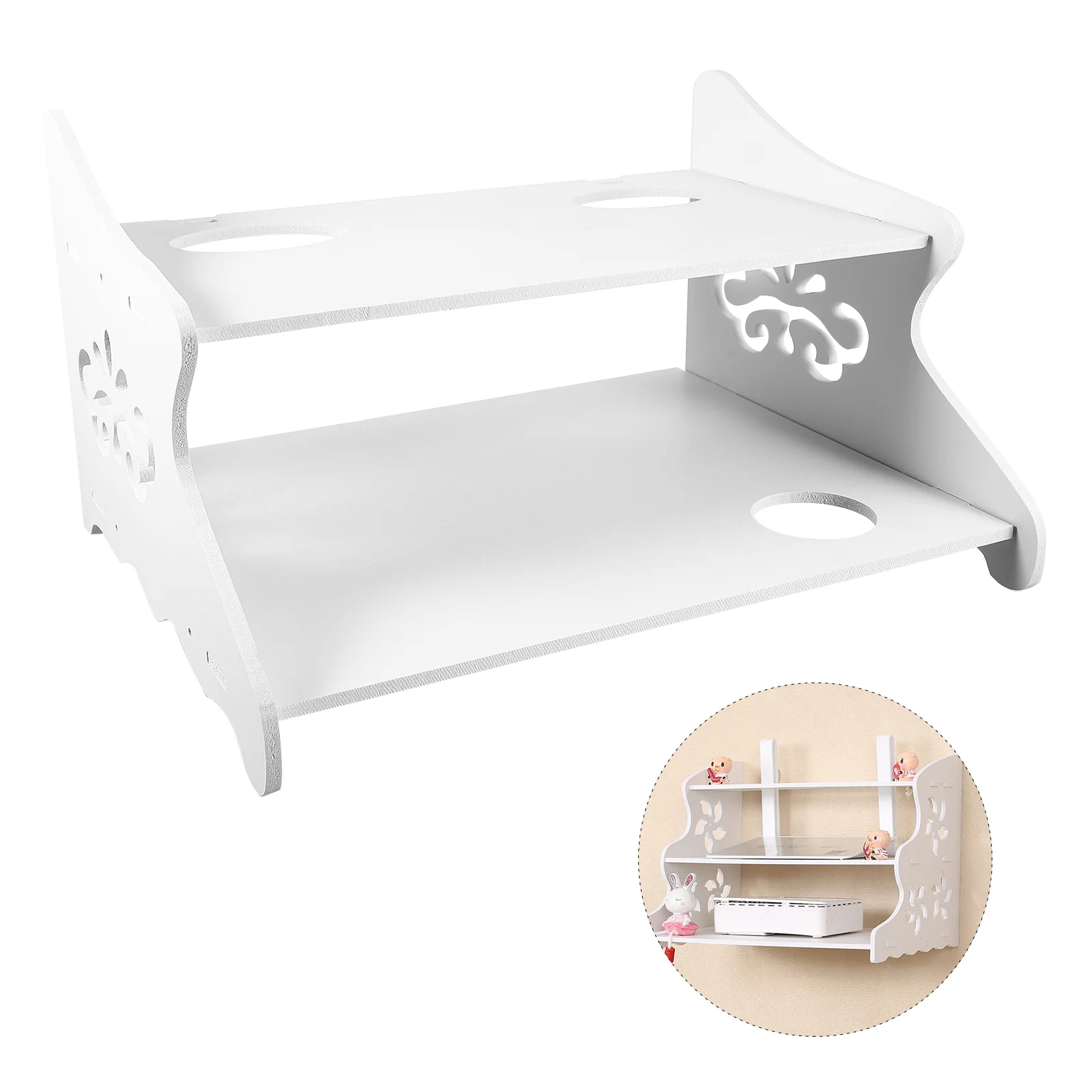 

1 шт., двухслойная стойка для роутера, без перфорации