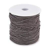pandahall 100mroll gunmetal iron ball chains come on reel bead about 2mm in diameter diy bracelets making wholesales
