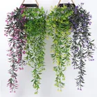 Искусственные цветы, лоза, подвесная искусственная гирлянда растений, домашний сад, фестиваль, свадьба, вечеринка, искусственные листья, украшения для сада